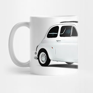 Fiat 500 Cartoon Mug